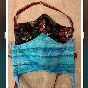 Two Contoured Face Masks